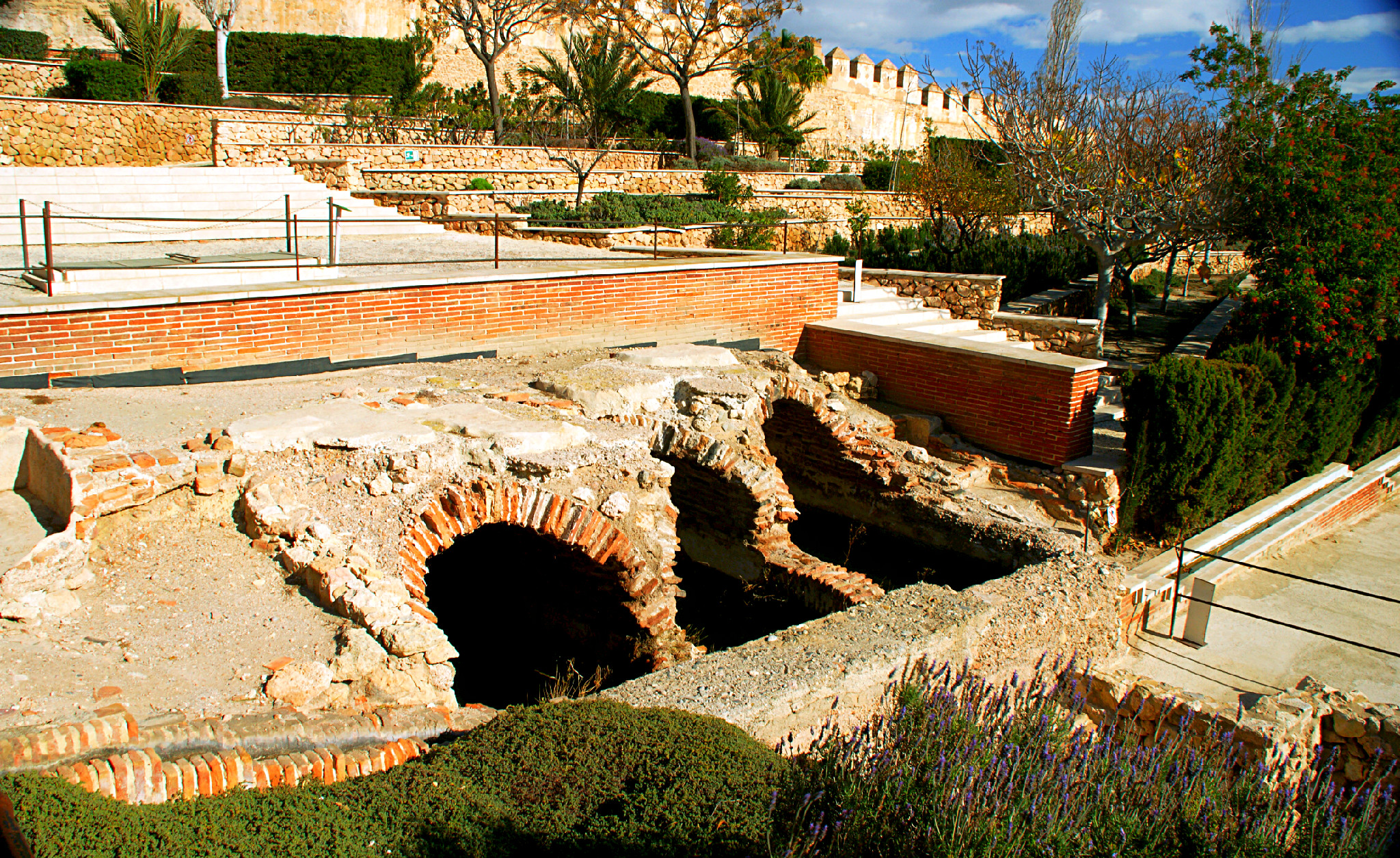 Alcazaba mit Bewässerungssystem
